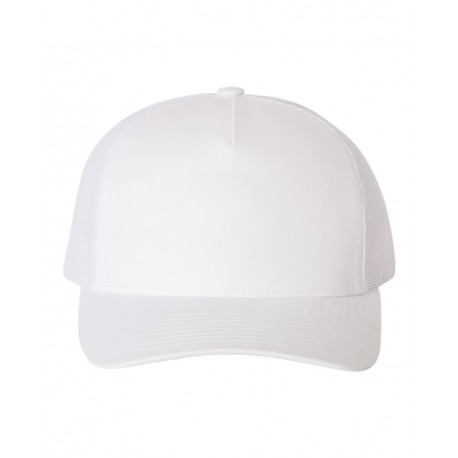 6506 YP Classics 6506 Five-Panel Retro Trucker Cap WHITE