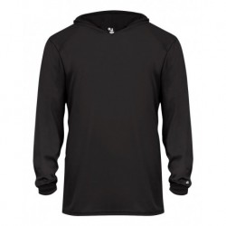 Badger 2105 Youth B-Core Long Sleeve Hooded T-Shirt