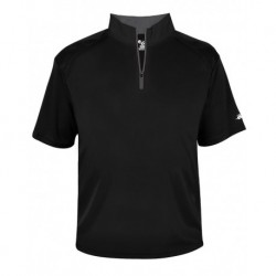 Badger 4199 B-Core Short Sleeve Quarter-Zip