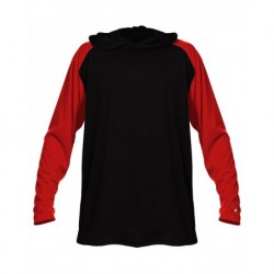 Badger 4235 Breakout Hooded Long Sleeve T-Shirt