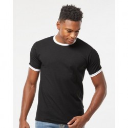 Tultex 246 Fine Jersey Ringer T-Shirt