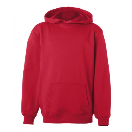 2454 Badger 2454 Youth Performance Fleece Hooded Sweatshirt RED