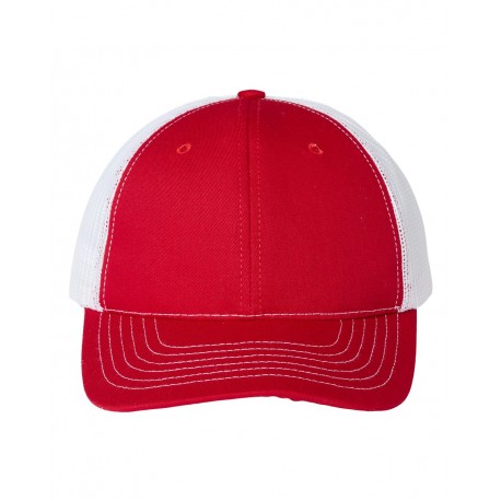 USA100 Classic Caps USA100 USA-Made Trucker Cap RED/ WHITE