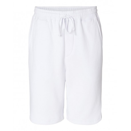 IND20SRT Independent Trading Co. IND20SRT Midweight Fleece Shorts WHITE