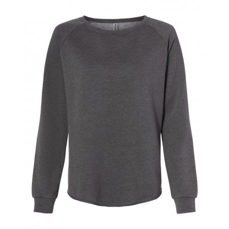 PRM2000 Independent Trading Co. PRM2000 Women's California Wave Wash Crewneck Sweatshirt SHADOW