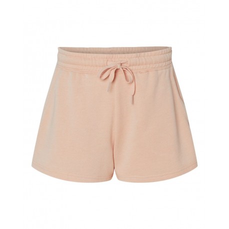 PRM20SRT Independent Trading Co. PRM20SRT Women's Lightweight California Wave Wash Fleece Shorts BLUSH