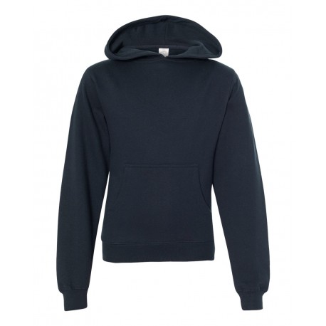 SS4001Y Independent Trading Co. SS4001Y Youth Midweight Hooded Sweatshirt CLASSIC NAVY