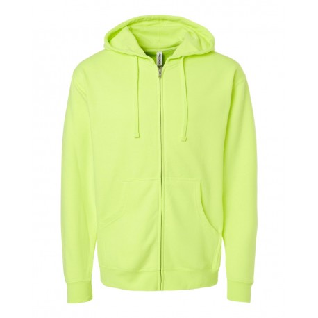 SS4500Z Independent Trading Co. SS4500Z Midweight Full-Zip Hooded Sweatshirt SAFETY YELLOW