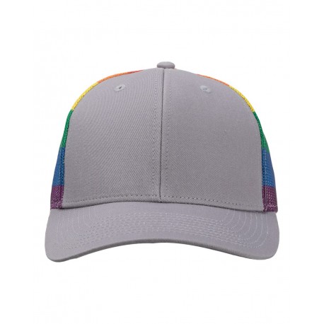 S700M Kati S700M Printed Mesh Trucker Cap Grey/ Rainbow