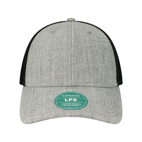 LPS LEGACY LPS Lo-Pro Snapback Trucker Cap Heather Grey/ Black