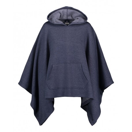 W17125 MV Sport W17125 Women's Amanda Poncho NAVY HEATHER