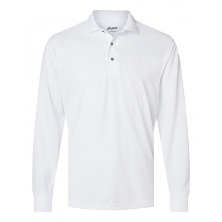 110 Paragon 110 Prescott Long Sleeve Polo WHITE