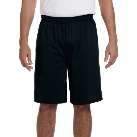 915 Augusta Sportswear 915 Adult Longer-Length Jersey Short BLACK