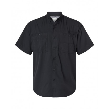 700 Paragon 700 Hatteras Performance Short Sleeve Fishing Shirt BLACK