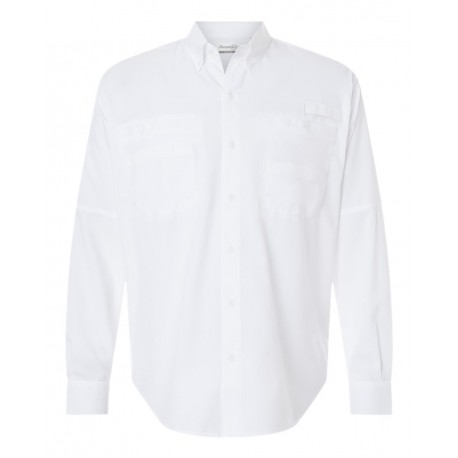 702 Paragon 702 Kitty Hawk Performance Long Sleeve Fishing Shirt WHITE