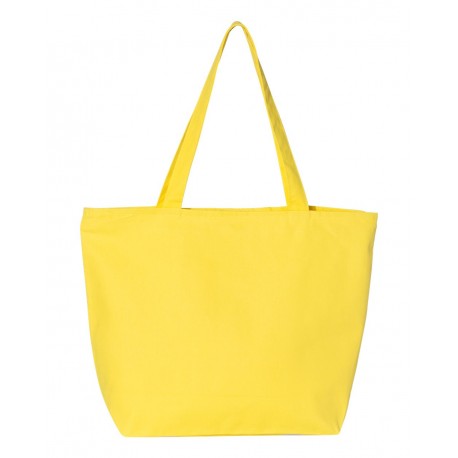 Q611 Q-Tees Q611 25L Zippered Tote YELLOW