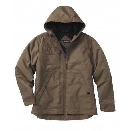 5065 Dri Duck 5065 Men's 8.5Oz, 60% Cotton/40% Polyester Storm Shield Tm Hooded Canvas Yukon Jacket FIELD KHAKI