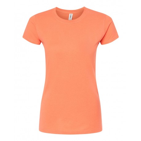 213 Tultex 213 Women's Fine Jersey Slim Fit T-Shirt CORAL