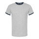 246 Tultex Heather Grey/ Navy