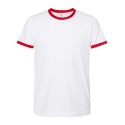 246 Tultex WHITE/ RED