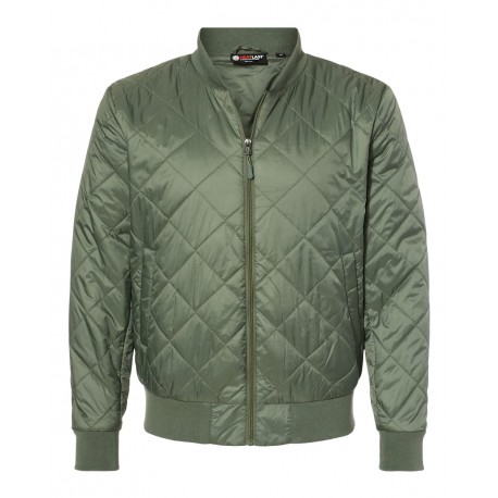 21752 Weatherproof 21752 HeatLast Quilted Packable Bomber Olive Grey