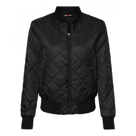 W21752 Weatherproof W21752 Women's HeatLast Quilted Packable Bomber BLACK