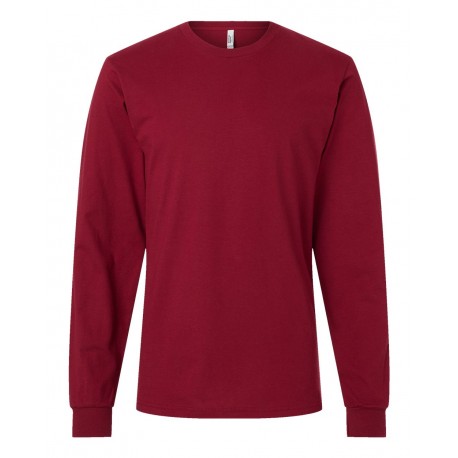2007 American Apparel 2007 Fine Jersey Long Sleeve Tee CRANBERRY