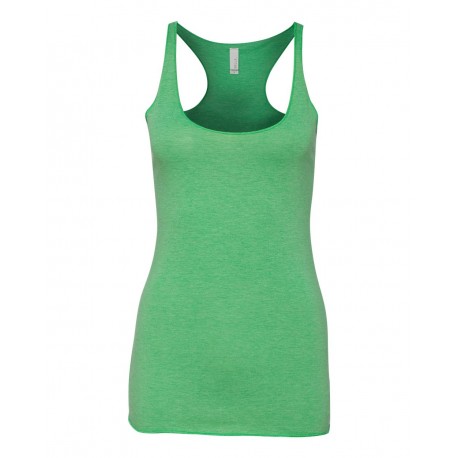 8430 BELLA + CANVAS 8430 Women's Triblend Racerback Tank GREEN TRIBLEND