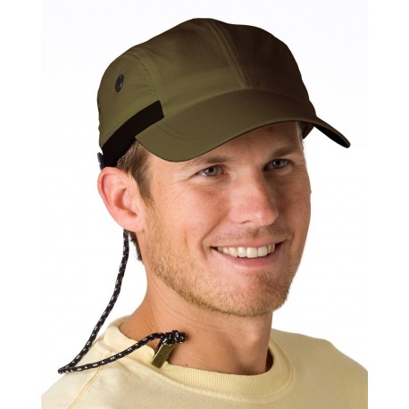 ACEF101 Adams Headwear ACEF101 Extreme Performance Cap Khaki/ Black