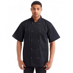 Artisan Collection by Reprime RP664 Ten Studded Front Chef Short Sleeve Coat
