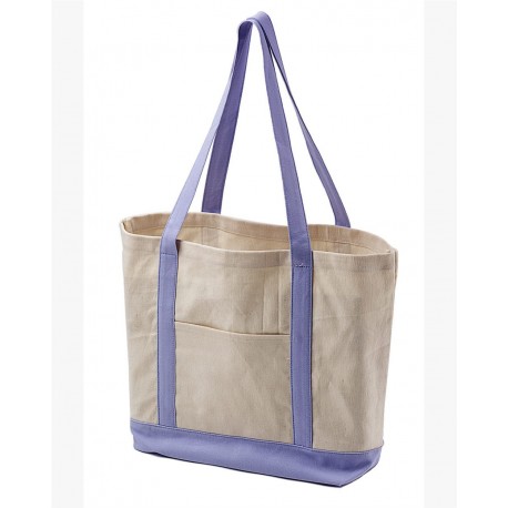 BE004 BAGedge BE004 Canvas Tote NATURAL/ BLACK