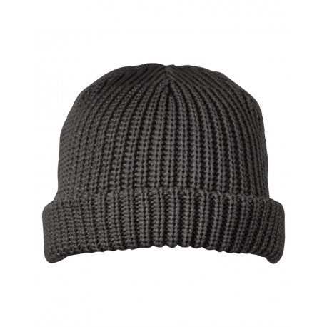 BA698 Big Accessories BA698 Dock Cuffed Beanie SLATE BLUE