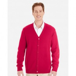 Harriton M425 Pilbloc V-Neck Button Cardigan Sweater
