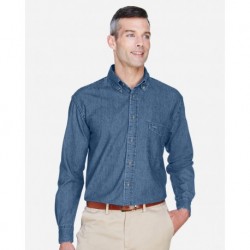 Harriton M550 Long Sleeve Denim Shirt