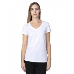 Threadfast Apparel 200RV Women's Ultimate CVC V-Neck T-Shirt