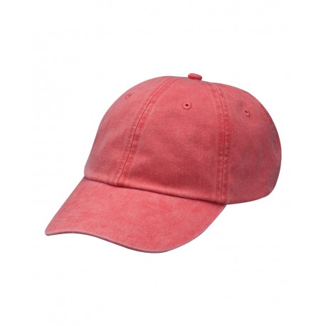 LP101 Adams Headwear LP101 Optimum Pigment-Dyed Cap POPPY