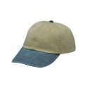LP101 Adams Headwear Khaki/ Midnight Blue