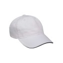 LP107 Adams Headwear WHITE/ BLACK