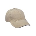 LP107 Adams Headwear Khaki/ Black