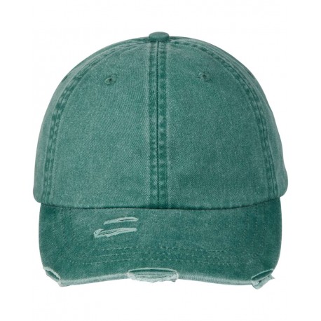 LP108 Adams Headwear LP108 Classic Pigment Distressed Cap FOREST
