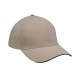 PE102 Adams Headwear Khaki/ Black