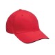 PE102 Adams Headwear RED/ BLACK