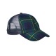 VB101 Adams Headwear Forest/ Navy Plaid