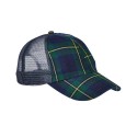 VB101 Adams Headwear Forest/ Navy Plaid