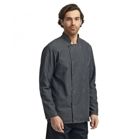 RP660 Artisan Collection by Reprime RP660 Denim Chef's Jacket Black Denim