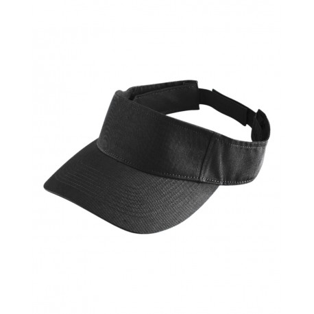 6225 Augusta Sportswear 6225 Sport Twill Visor BLACK