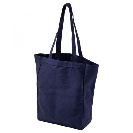 BE008 BAGedge BE008 Canvas Book Tote NAVY