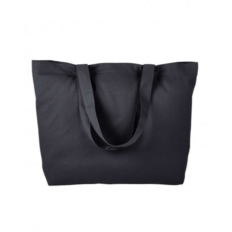 BE102 BAGedge BE102 Cotton Twill Horizontal Shopper BLACK