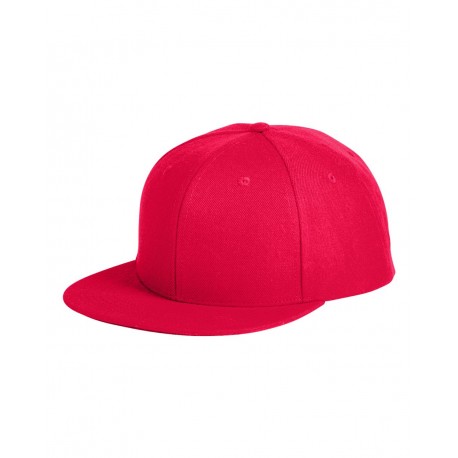 BA539 Big Accessories BA539 Flat Bill Sport Cap RED
