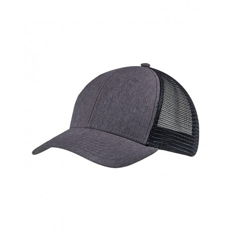 BA540 Big Accessories BA540 Sport Trucker Cap BLACK/ BLACK